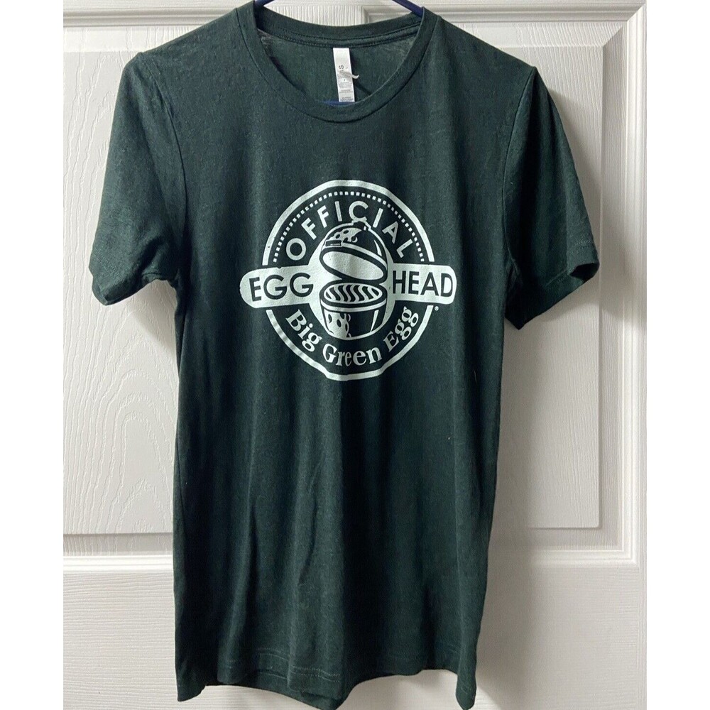 Canvas T Shirt Short Sleeved Mens Size Small Official Big Green Egg Funny